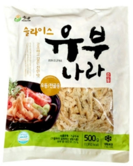 두솔 슬라이스 유부나라 500g, 1개