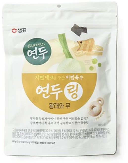샘표 연두링 황태와무 80g, 8개