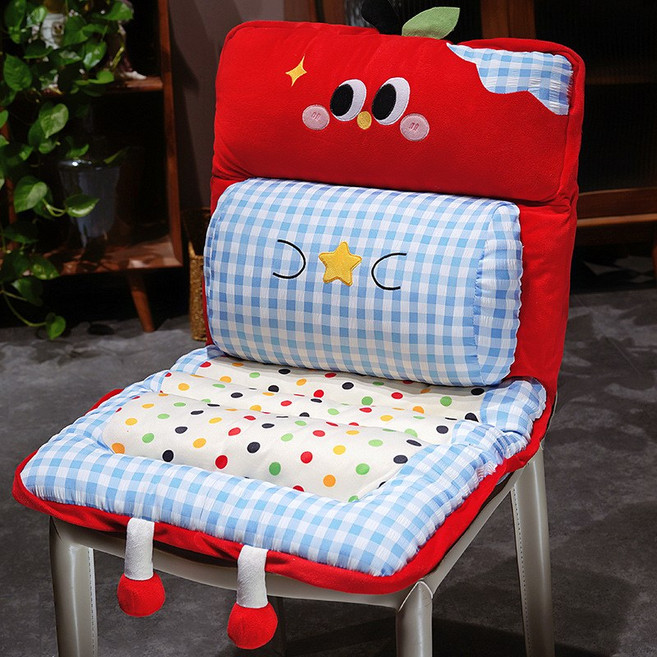 해피유통 어린이 의자 쿠션 좌석 패드 귀여운 만화 디자인 편안한 소프트 패딩 시트 쿠션, 80*40센티미터, 레드
