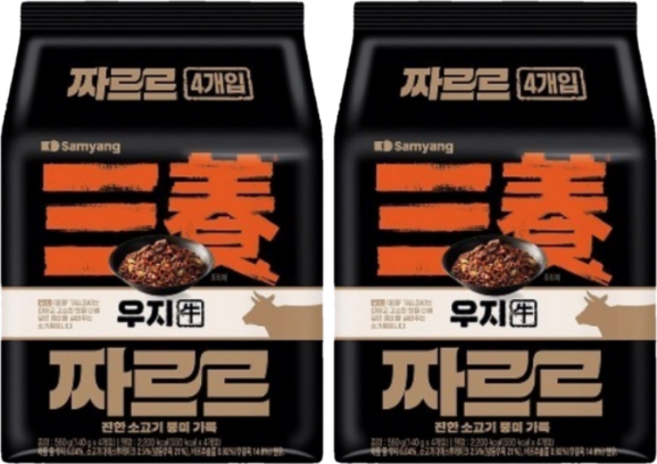 삼양식품 프리미엄 짜장라면 짜르르 140G, 8개