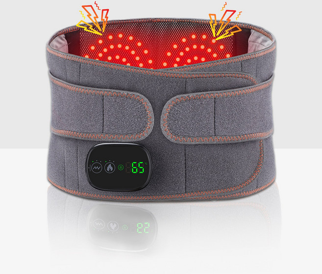KINGLEAD 킹리드 허리 마사지 찜질 벨트 듀얼 적외선 허리 보호 온열 진동 충전식 무선 안마 보호대