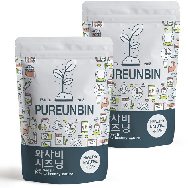 푸른빈 와사비 시즈닝 가루 분말, 500g, 2개