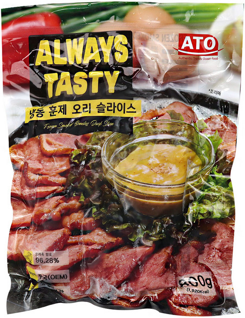 [대국맛짱] 냉동 훈연 훈제오리 오리훈제 슬라이스 [일요일/당일발송], 2, 800g