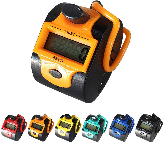 랜스몰 디지털 카운터기 숫자카운터 계수기, 디지털 카운터기(주황), 1개