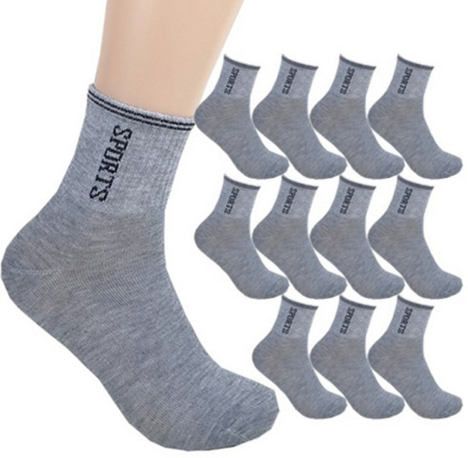 더베이직 남성용 SPORTS 스포츠 커버 중목 양말