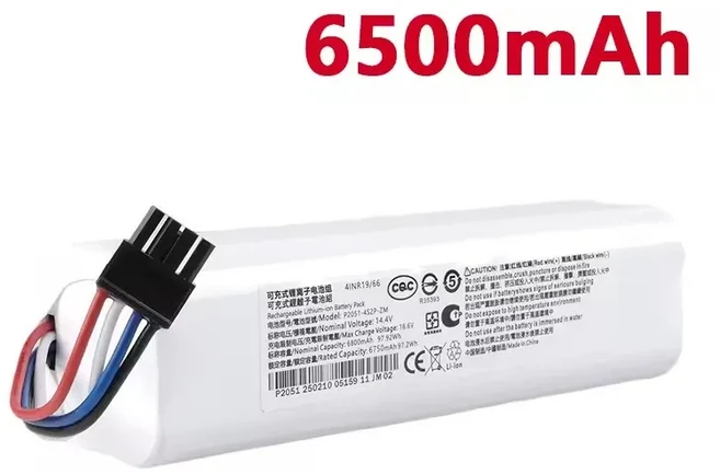 Dreame F9 L10 Pro Plus RLS3 액세서리 부품 용 기존 14V 12800mAh P2008-4S2P-MMBK 교체 배터리, 04 6500mAh, 04 6500mAh