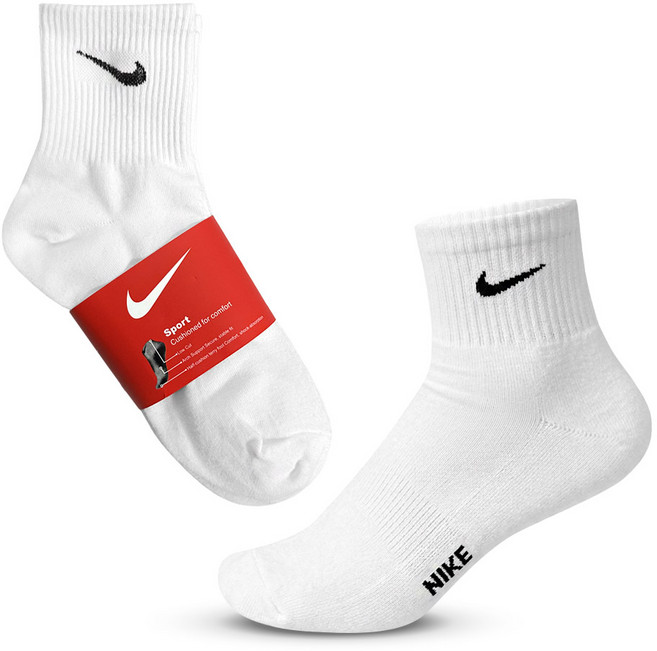 국내산 스포츠 중목 양말 5켤레 세트 크루 삭스 여성용 화이트