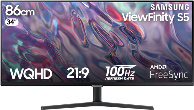 삼성 뷰피니티 고해상도 모니터, 뷰피니티 S5 S34C500, 86cm