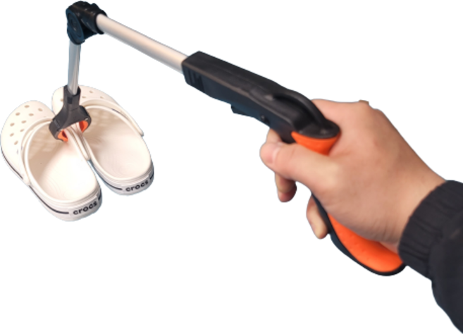 루미에르 각도조절 집게 청소 신발 다용도 만능집게, 노랑색, 1개