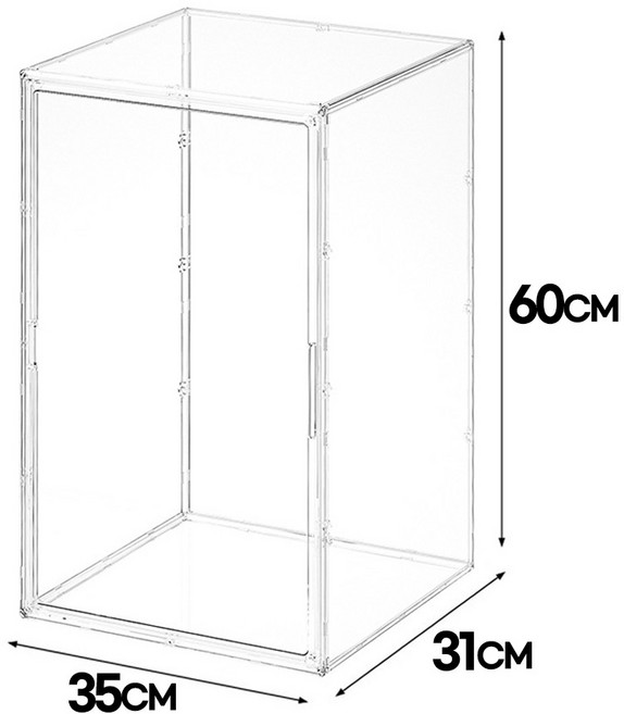 투명 피규어 장식장 진열장 특대형 레고 가방 보관함 아크릴 케이스, 1개