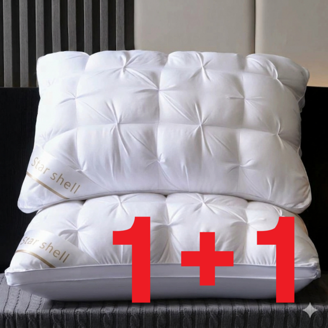 스타셸 프리미엄 호텔 베개, 골드 화이트, 2개