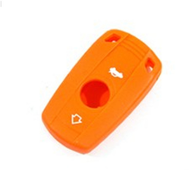 BMW 호환 E F G X 실리콘 키케이스, E타입, 오렌지, .