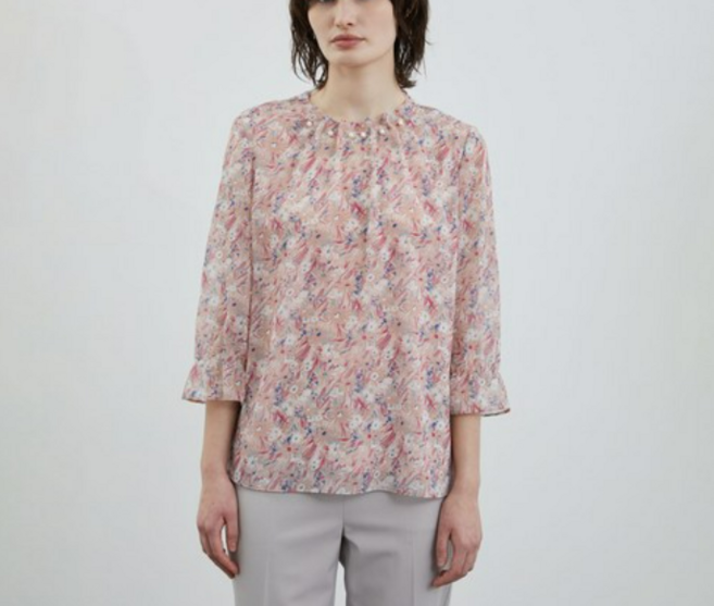 올리비아로렌 플라워 프린트 블라우스 VOCNL4M3341