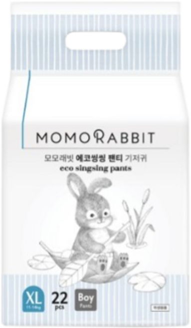 모모래빗 에코씽씽 오리지널 팬티기저귀 남아용, 특대형(XL), 44매