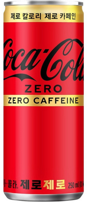 코카콜라 제로 슈거 제로 카페인 250ml (6개), 6개