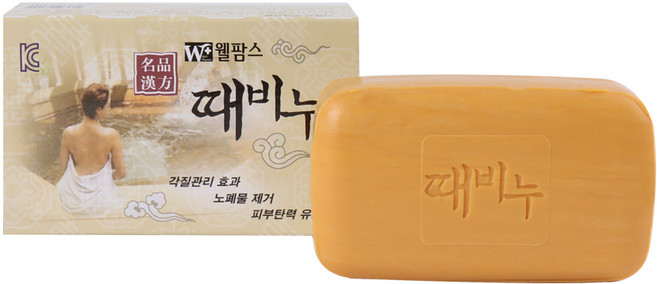 웰팜스 한방 때비누 145g 1개 각질제거 쑥추출물 한방원료 노폐물제거, 150g, 1개입