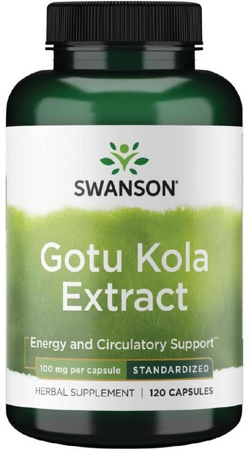 스완슨 고투콜라 병풀 허브 추출물 100mg 120캡슐 Gotu kola, 1개, 120정