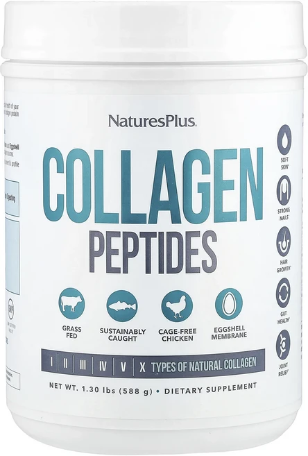 NaturesPlus 콜라겐 펩타이드 588g(1.30lb), NaturesPlus콜라겐펩타이드588g130lb, 588g, 1개 - 쿠팡