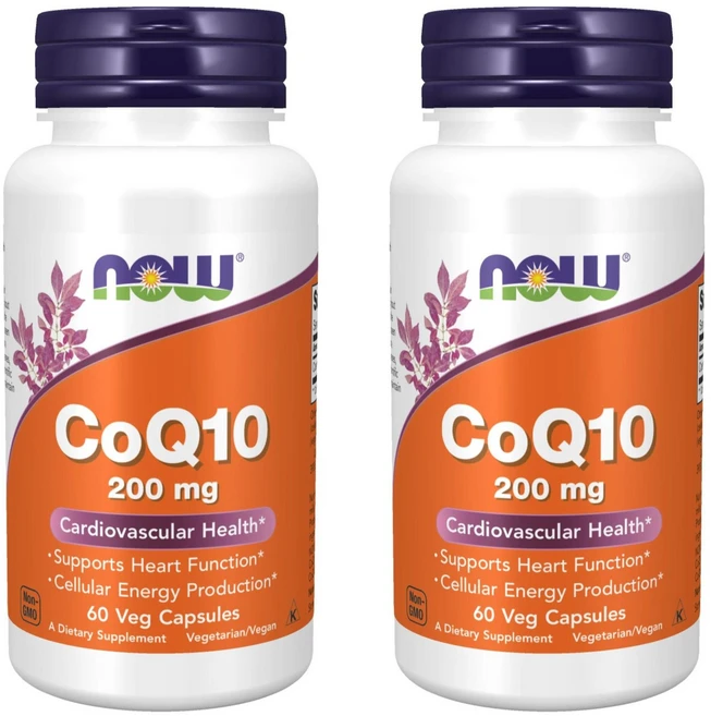 나우푸드 CoQ10 200mg 베지 캡슐 비건, 60정, 2개 - 쿠팡