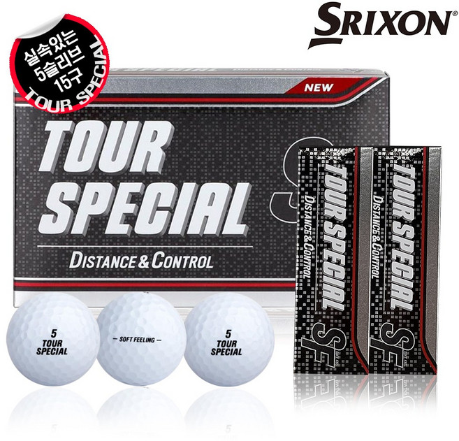 스릭슨 TOUR SPECIAL 골프공 2피스, 화이트, 15개입, 2개