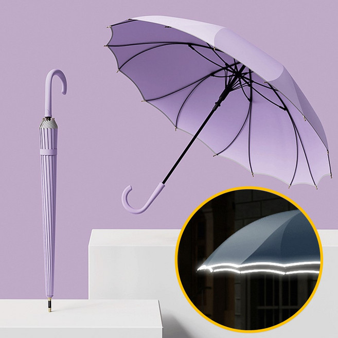 16살 16K 파스텔 튼튼한 가벼운 장우산 예쁜 방풍 큰 대형 자동 우산