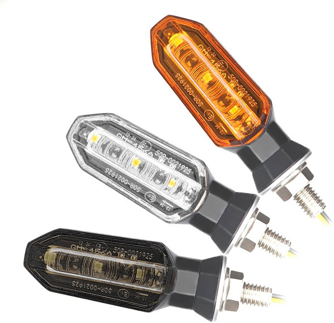 락모터스 오토바이 12V LED 윙카 방향지시등 안개등 미등 윙커 램프 턴시그널 전동킥보드 바이크, 2개, 옐로우