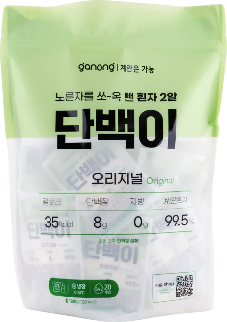가농 단백이 40개입(에그 프로틴) 20개입 2팩, 10구, 4개 - 쿠팡
