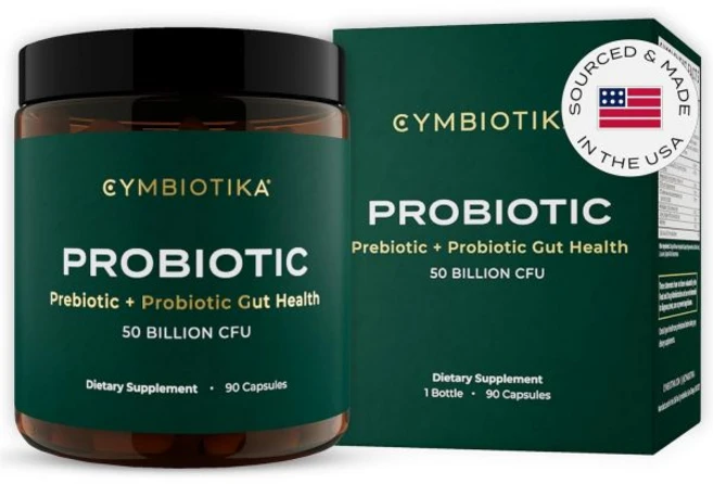 CYMBIOTIKA 프로바이오틱 500억 CFU 90캡슐 효과적인 프리바이오틱 장 건강 남성과 여성을 위한 건강한 소화 지원 보충제, CYMBIOTIKA 프로바이오틱 500억 CFU 90캡, 1개, 90정 - 쿠팡