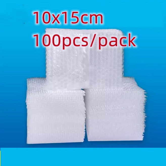100pcs 플라스틱 버블 메일러 중소 기업 용품에 대 한 포장 가방 충격 방지 랩 봉투 가방 도매 10x15cm, 02 10x15 300pcs