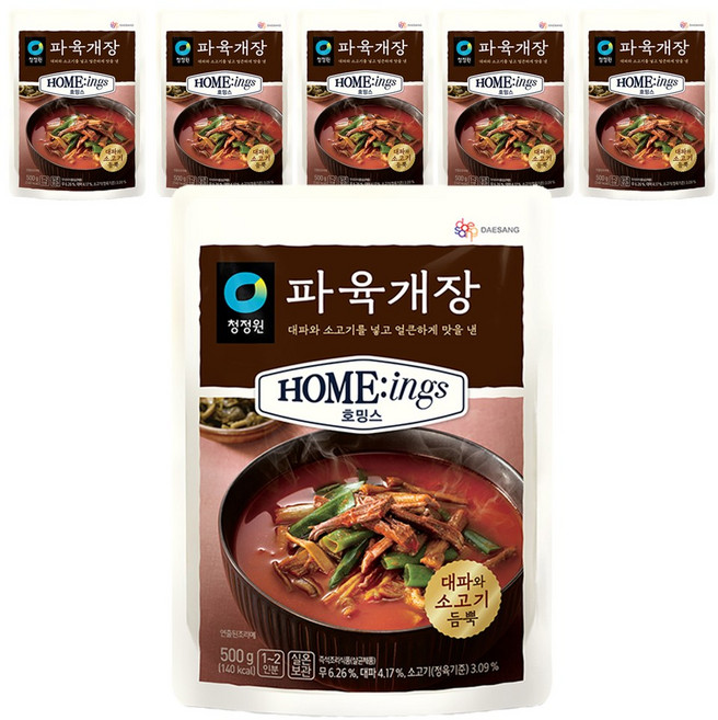 7위 - 호밍스 파육개장, 500g, 6개