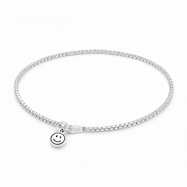 NABIYA s925 스털링 실버 스마일 여성 팔찌 순은 팔찌