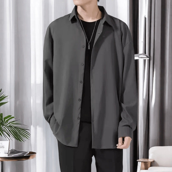 長袖襯衫 男士休閒襯衫