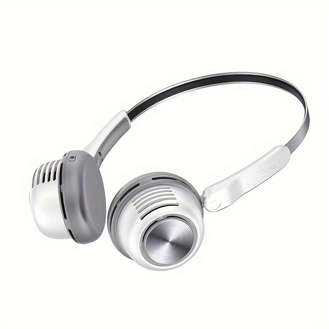 2025 새로운 슈퍼 쿨 웨어러블 에어컨 교수형 목 팬 블레이드리스 목 팬 휴대용 실외 팬 미니 공기 냉, 01 White Grey