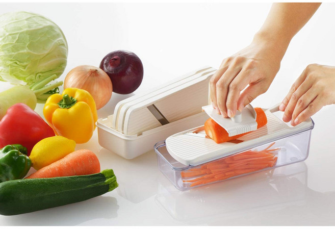 시모무라 류수영 채칼 4종세트 채칼 만능 양배추 당근 감자 강판 무 슬라이서, 화이트, 1세트, 시모무라-화이트