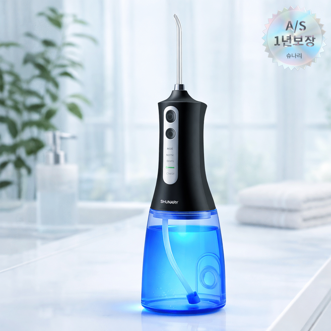 [치과/약국공식판매] 프레시픽 코드리스 구강세정기, 1개, 블랙