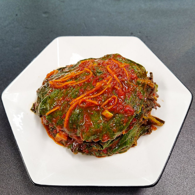 한땀 생깻잎 김치 수제 양념깻잎 용기포장 별미반찬, 1개, 500g