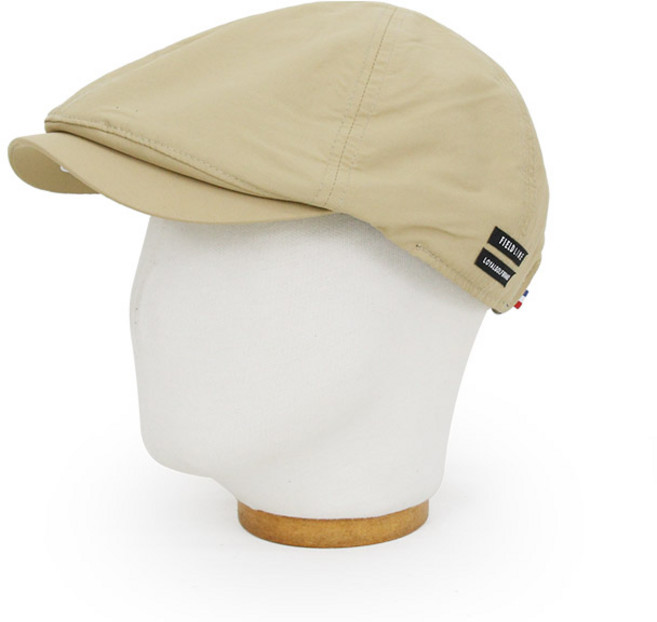 베이직엠 여름 남성모자 헌팅캡 삼색기 더블 블랙패치