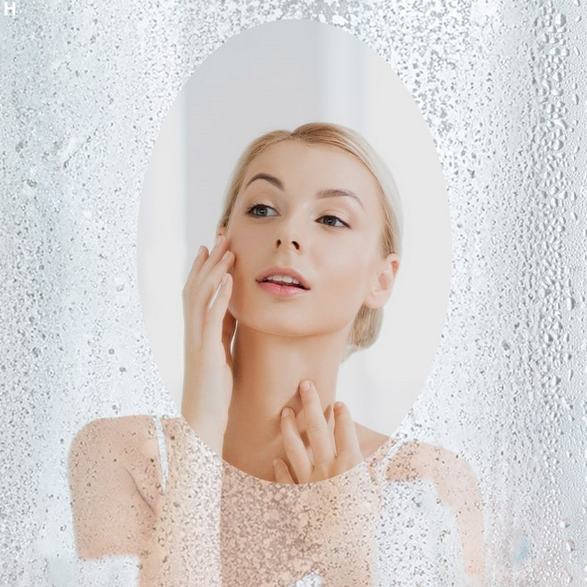 엑설런트 욕실 김서림방지필름 타원 중사이즈, 1개