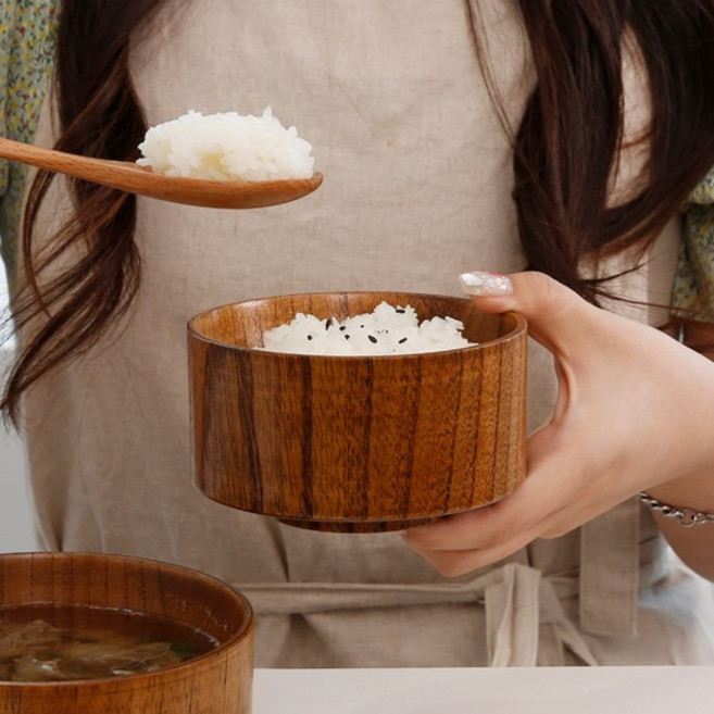 프레쉬 우드 밥그릇, 블랙, 1개