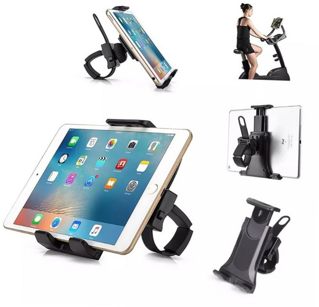 실내자전거 런닝머신 유모차 다용도 스마트폰 태블릿 거치대 홈트 헬스장 핸드폰 홀더