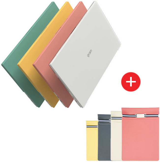 [파우치세트 가격할인 이벤트] LG 2021/22년형 그램 노트북케이스 14/15/16/17, 그램 15인치, 케이스/민트, 파우치/그린, 1개