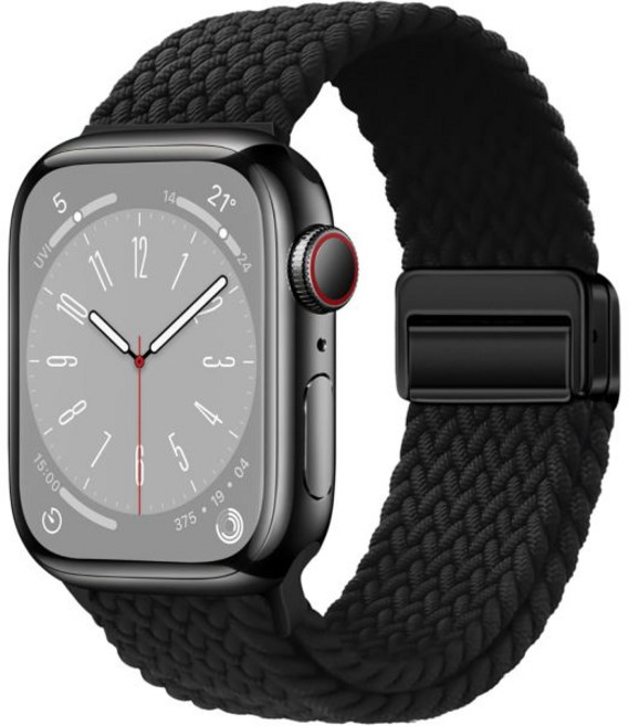 Qimela 스포츠 루프는 Apple Watch 38mm 40mm 41mm 42mm 44mm 45mm 46mm 49mm와 호환되는 여성 및 남성용 마그네틱 스트랩