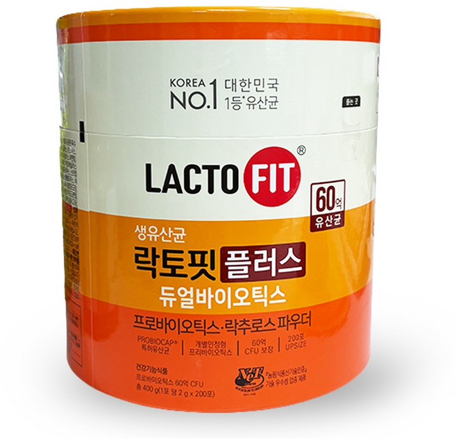 락토핏 플러스 듀얼바이오틱스 200p 400g 1개
