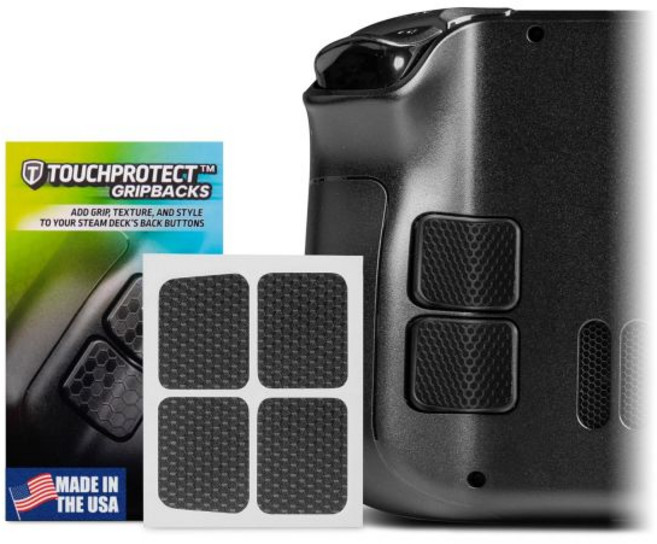 터치프로텍트 그립백 - 스팀 덱 OLED 호환 백 버튼 강화로 덱에 그립감과 컨트롤을 더하세요 미니 헥스, Mini Hex