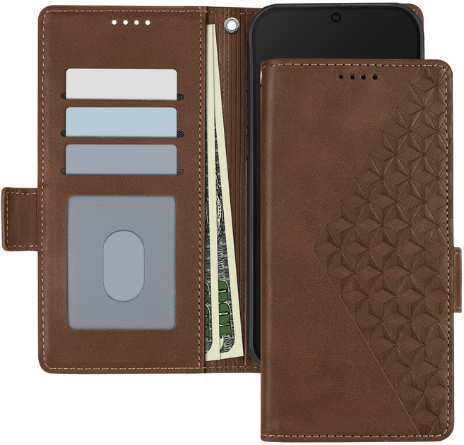 아칸크 가죽 지갑 다이어리 퀼팅 케이스