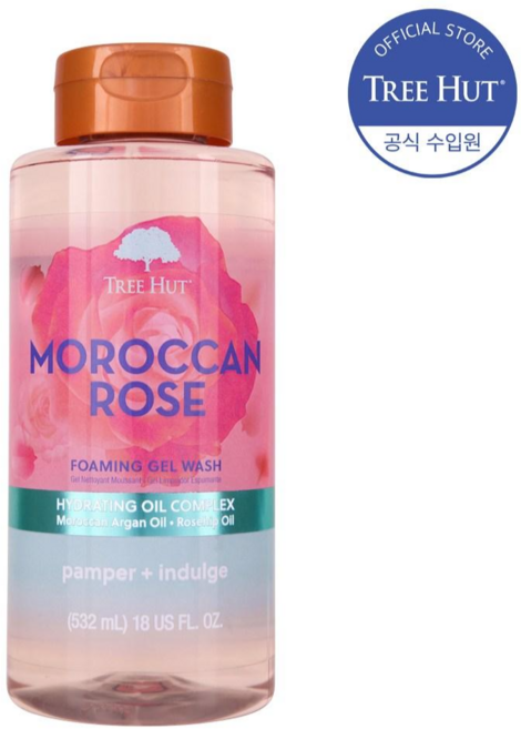 트리헛 포밍 젤 바디워시 모로칸로즈, 532ml, 1개