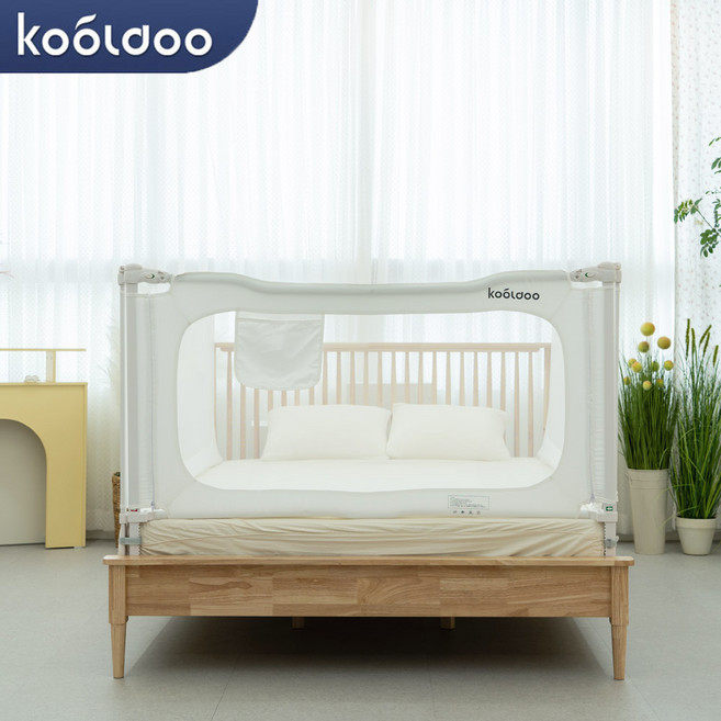 쿨두슬라이딩 아기 침대가드 유아 낙상방지 안전가드, H108 200cm 화이트