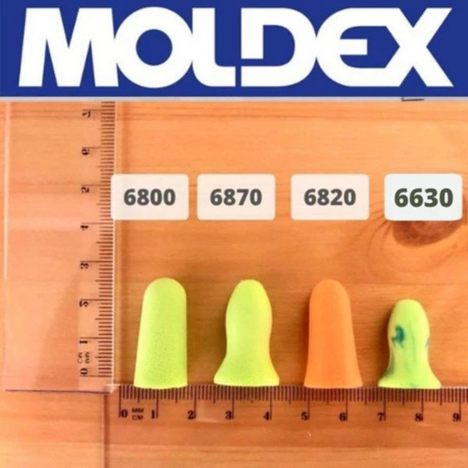 Moldex 美國超靜音耳塞 6800 6870 7700 6630 6604 6600 6820 型號海綿耳塞 適用於露營 學習, 1個, Moldex耳塞6604(尺吋中大)