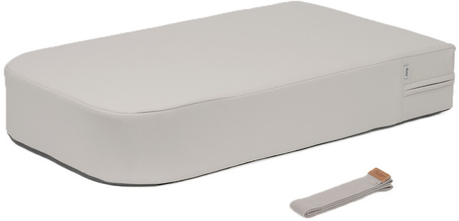 펫토 클린펫계단 이지레더 논슬립 강아지 계단 스텝, 이지클린레더_라이트그레이, 1세트