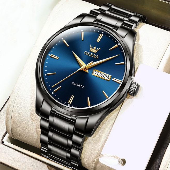 남성용 메탈 손목시계 야광 방수 명품 시계 쿼츠 시계 비즈니스 선물추천